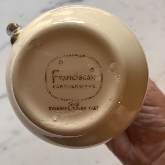 Franciscan Desert Rose Creamer 4.5" Vintage Made in USA EUC - Picture 4 of 4